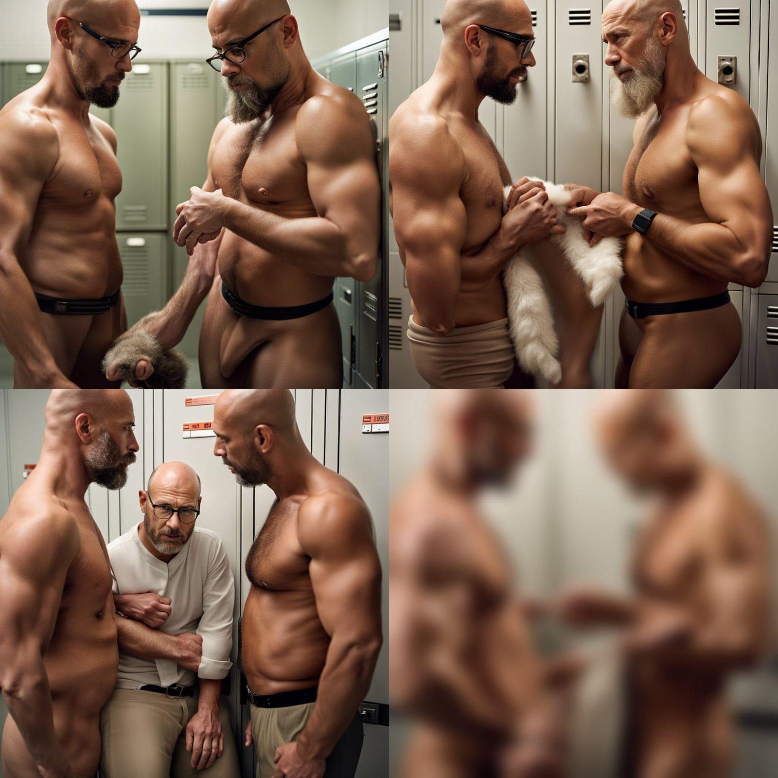 Men in Locker Room: Professional Portrait Photography