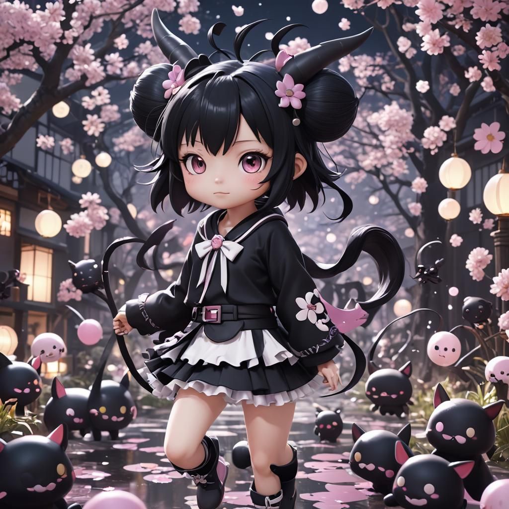 Detailed 3D Anime Art of Kuromi