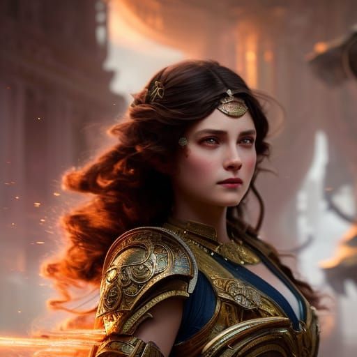 Fairytale Princess vs Monster: Hyperdetailed Concept Art