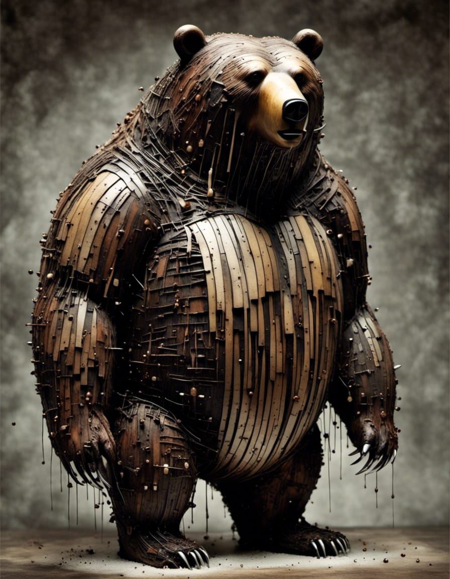 Stylized Bear Generated by AI LoRA Model