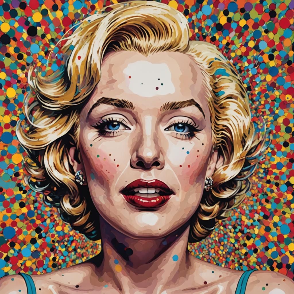 Pop Art Explosion: Marilyn Monroe in Saturated Hues