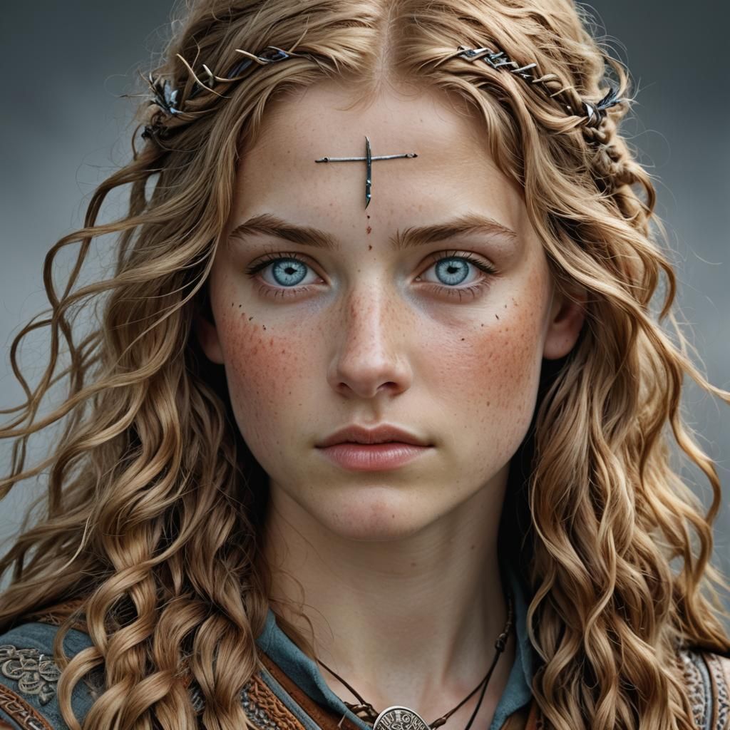 Pictish Teenage Archer Portrait with Studio Lighting