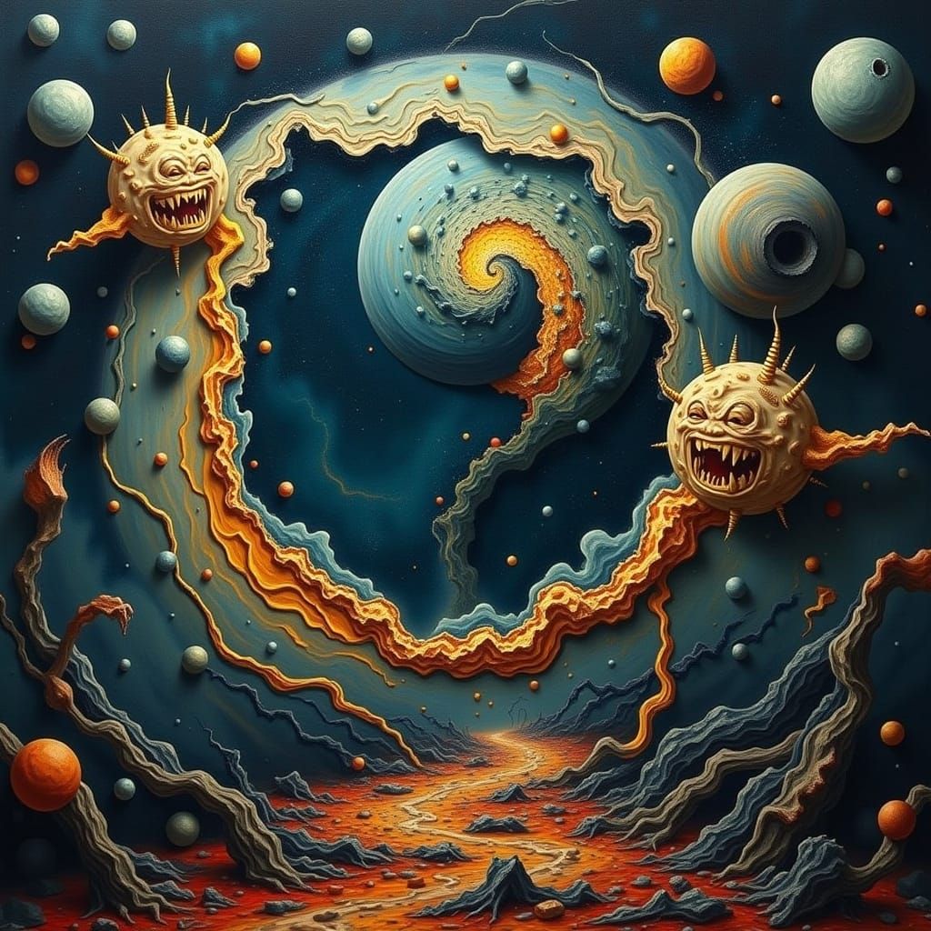 Heavy Metal Surreal Image Generated by AI