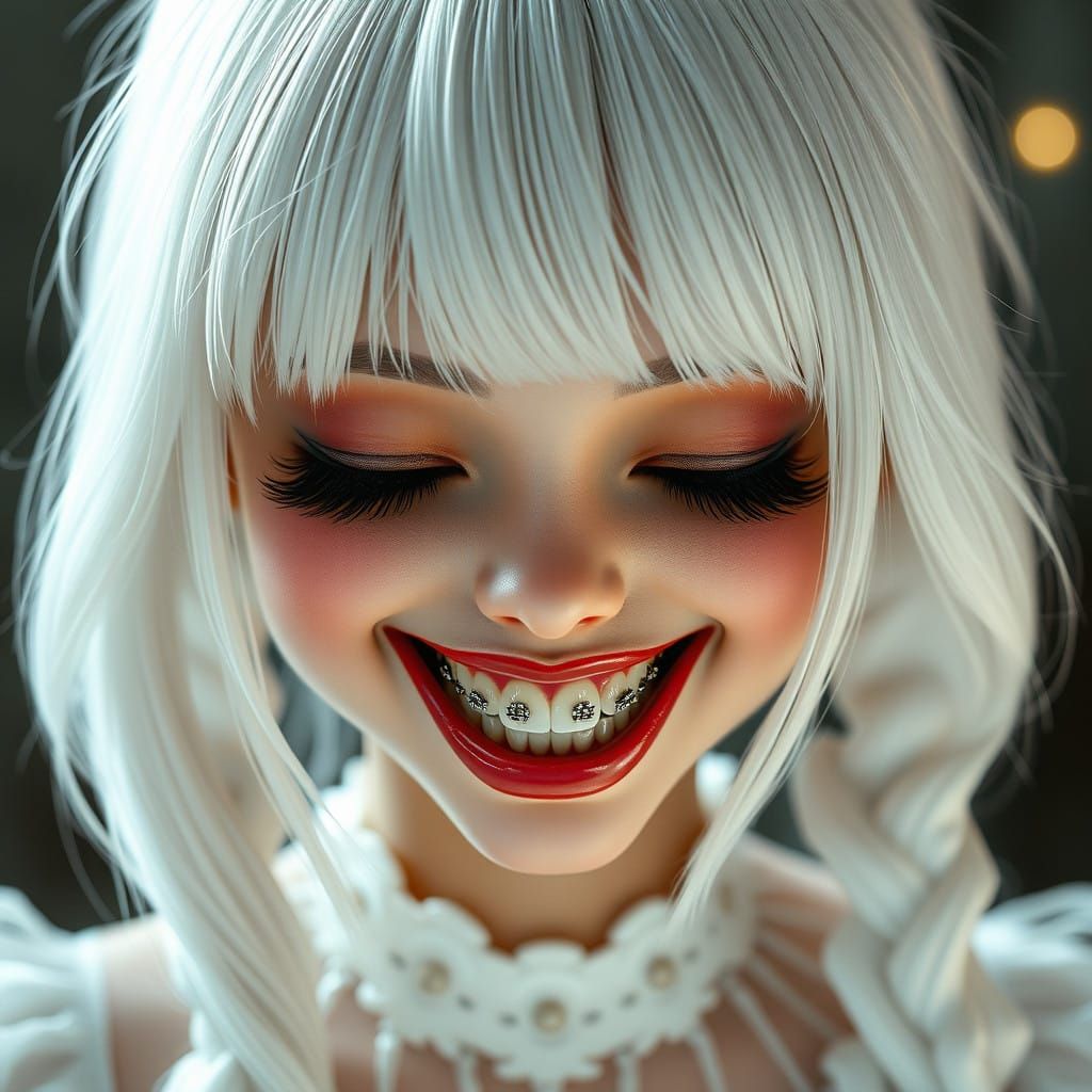 Enchanted Vampire Portrait in Whimsical Style