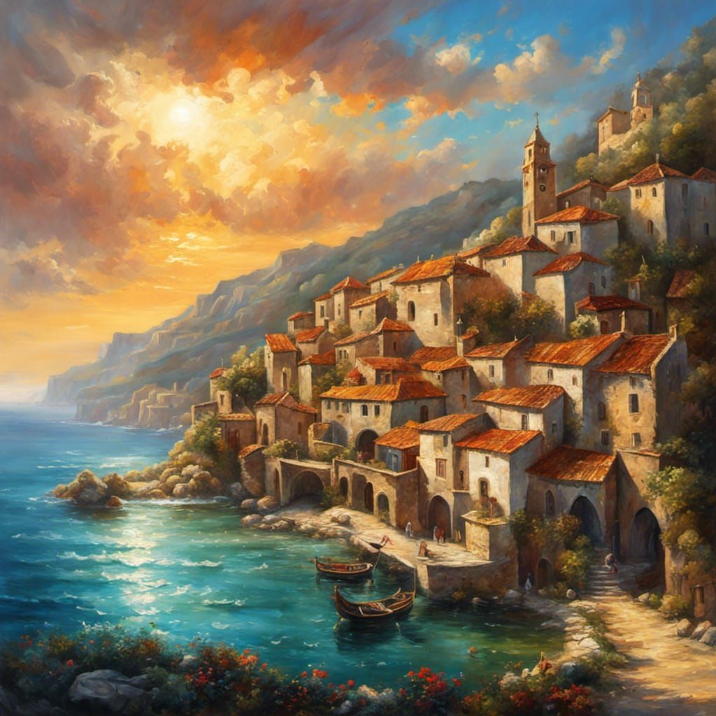 Spanish Coastal Village