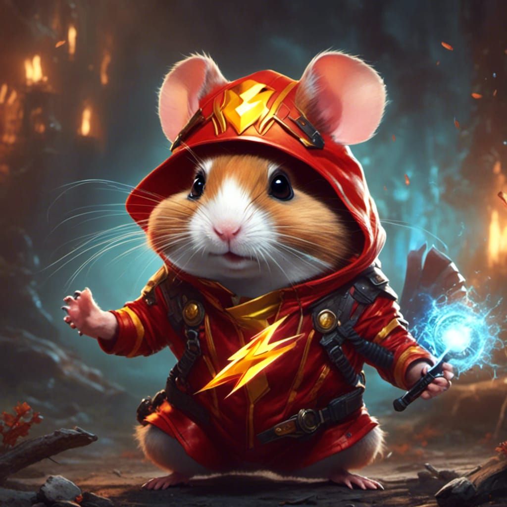 Hamster as Flash: Anime Character Design