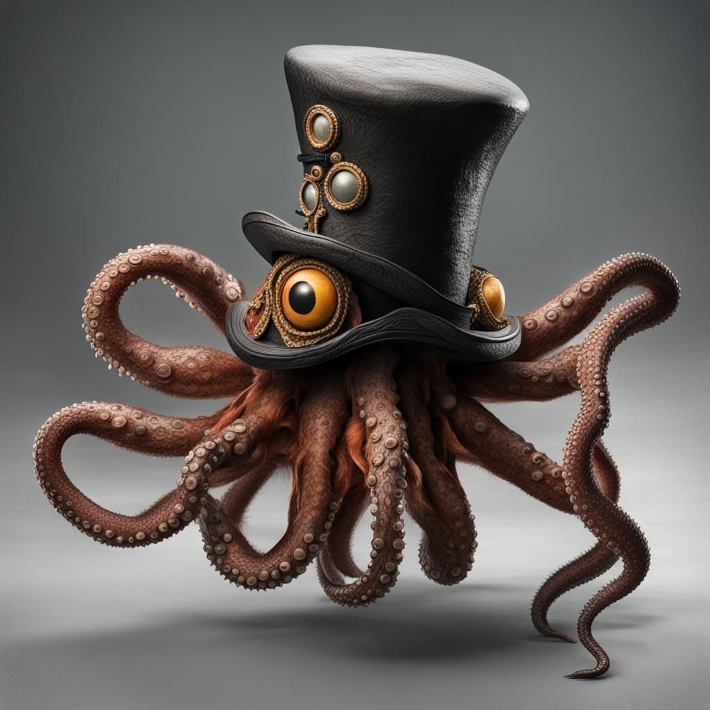 Feathered Octopus Tap Dancer in Dr. Seuss Style