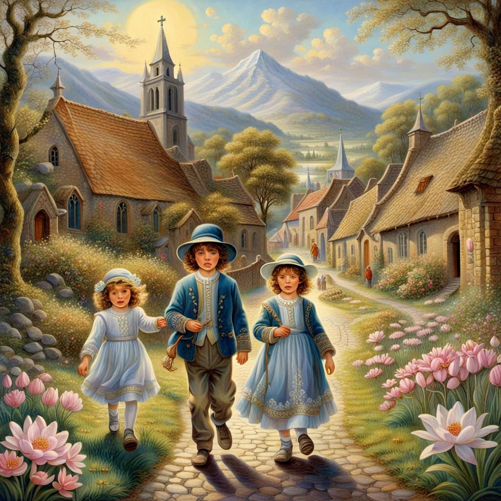 Easter Morning Pilgrimage: A Classic Painting