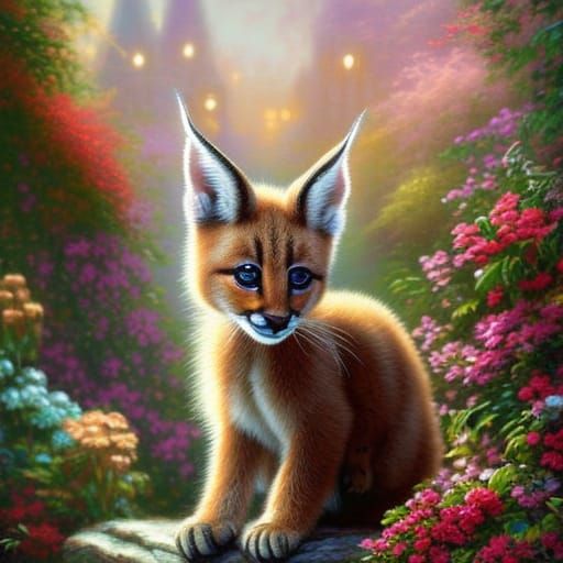 Cute baby caracal 2