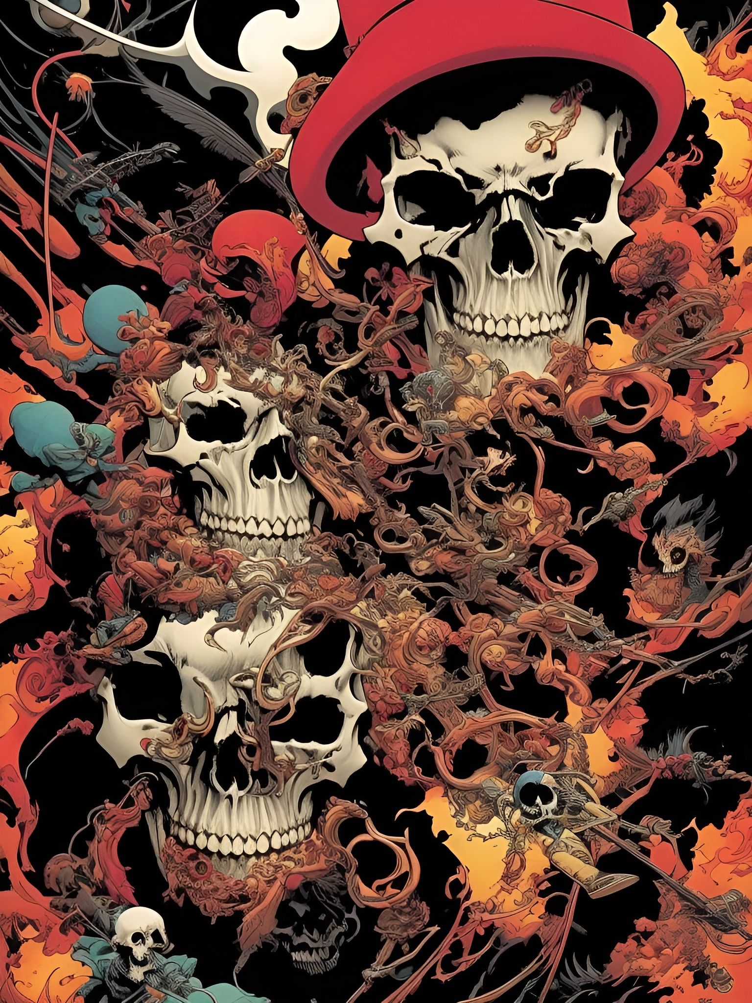 Majestic Skull Dissolving: Album Cover Art