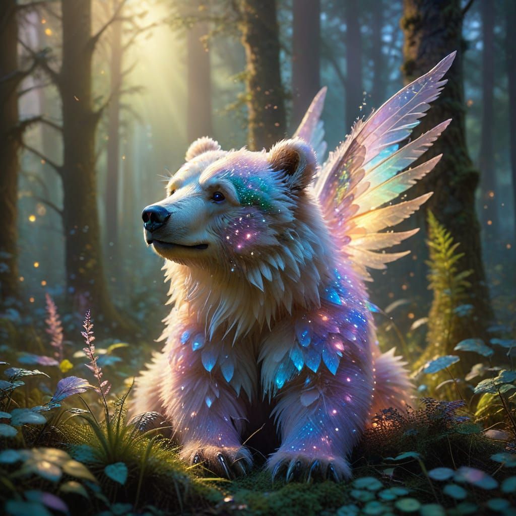Magical fairy bear