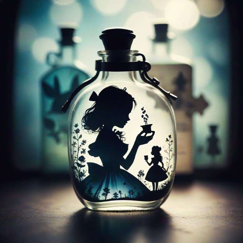 Alice in Wonderland Double Exposure Photography