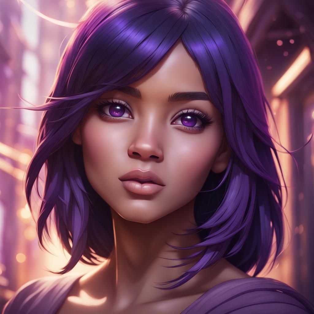 Aphmau Portrait in Hyperdetailed Digital Art Style