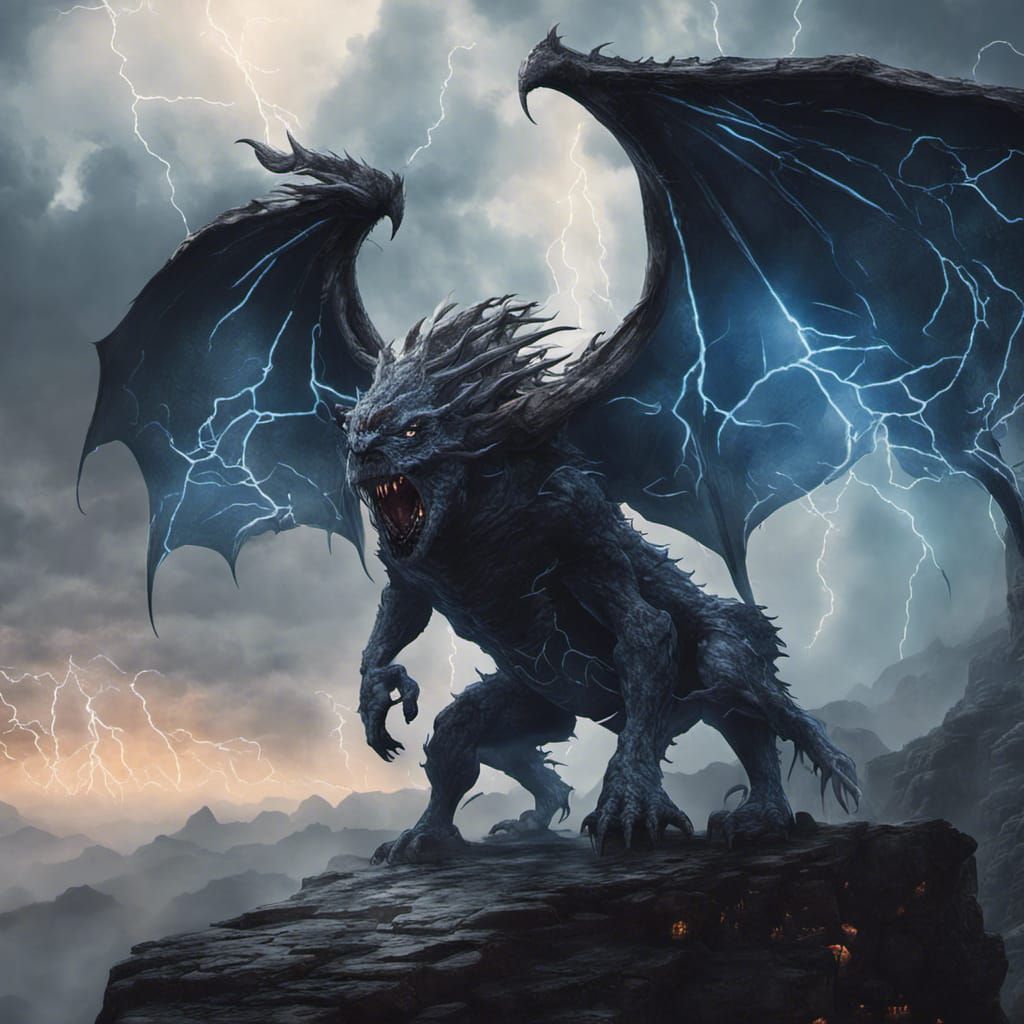 Enchanting Chasmfiend with Neon God Rays in 8K