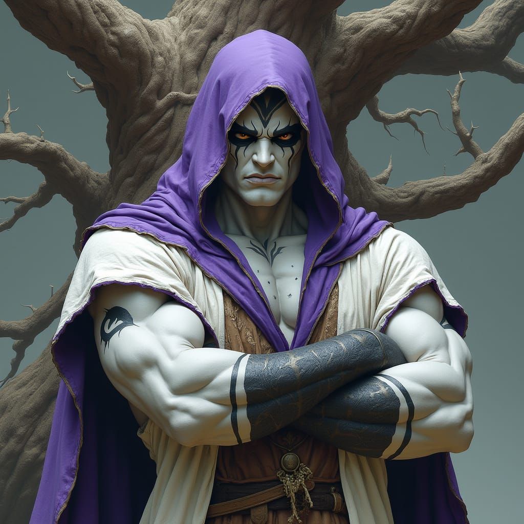 Imposing Goliath in a Dramatic Fantasy Art Style