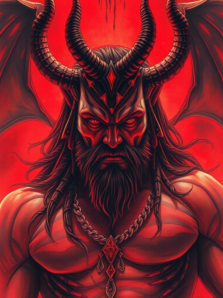 Psychedelic Cyborg Warrior in Hyperdetailed Watercolor