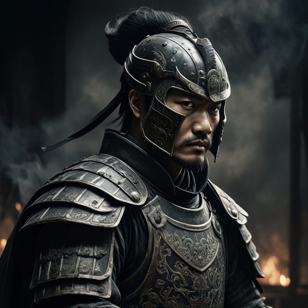 Chinese Warrior in Xi Dynasty Armor