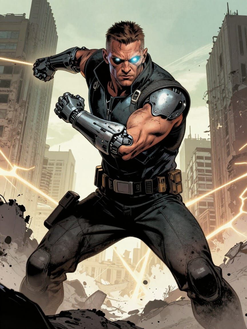 Reaper Voss in Comic Book Cover Art