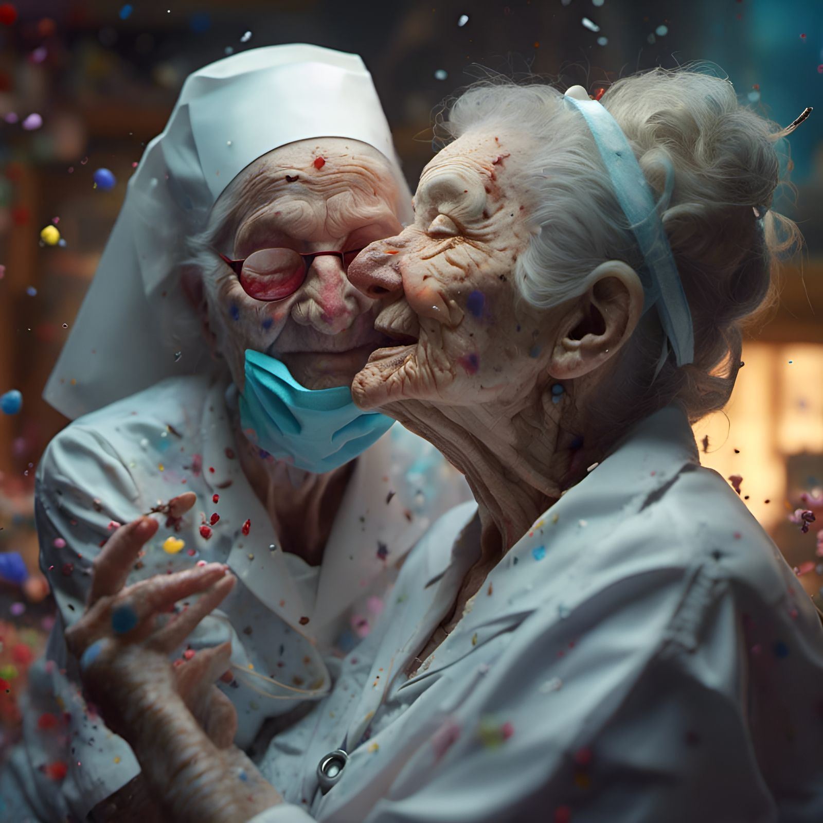 Hyperrealistic 3D Nurse in Nursing Home