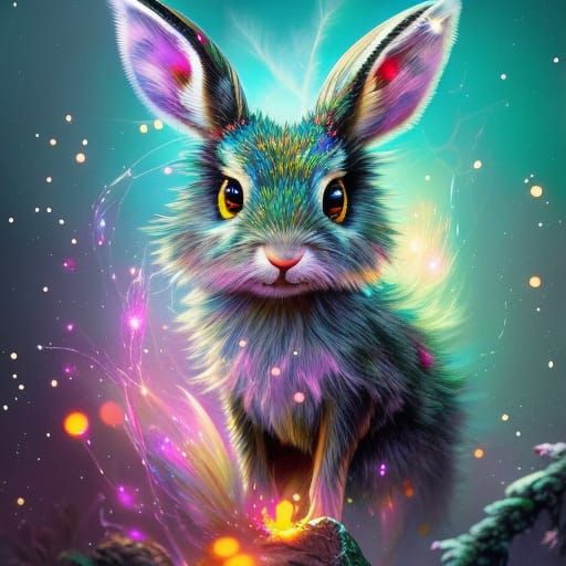 Adorable Jackalope Character Design in Digital Illustration