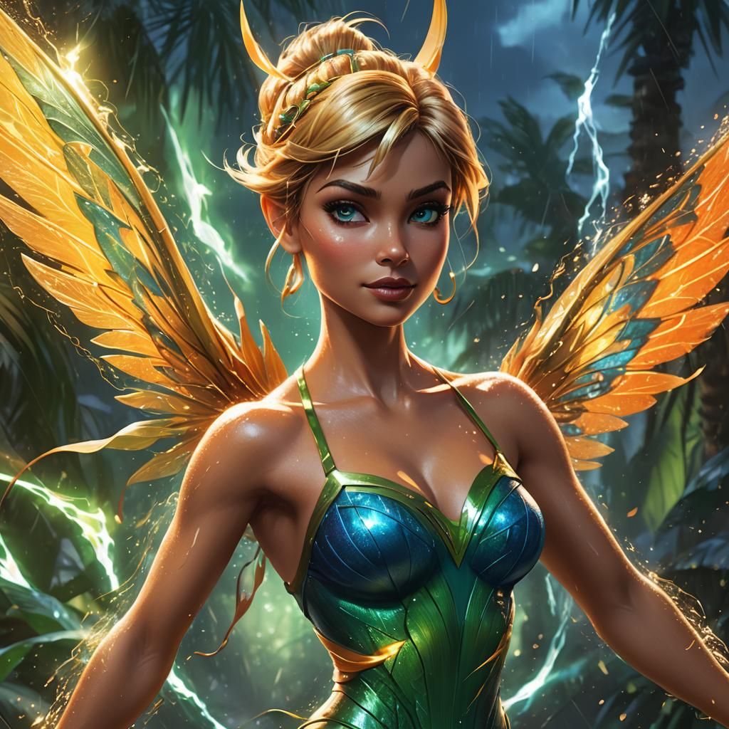 Tinker Bell Commands a Hurricane: Fantasy Art
