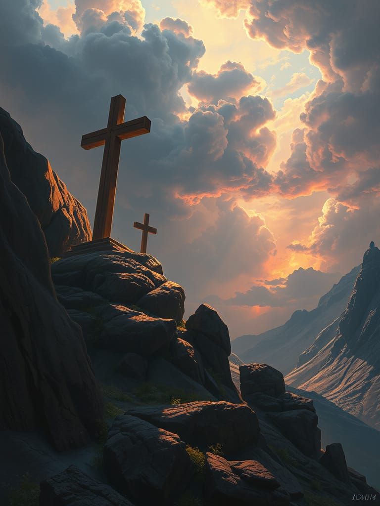 Life Found in Christ's Death Matte Painting