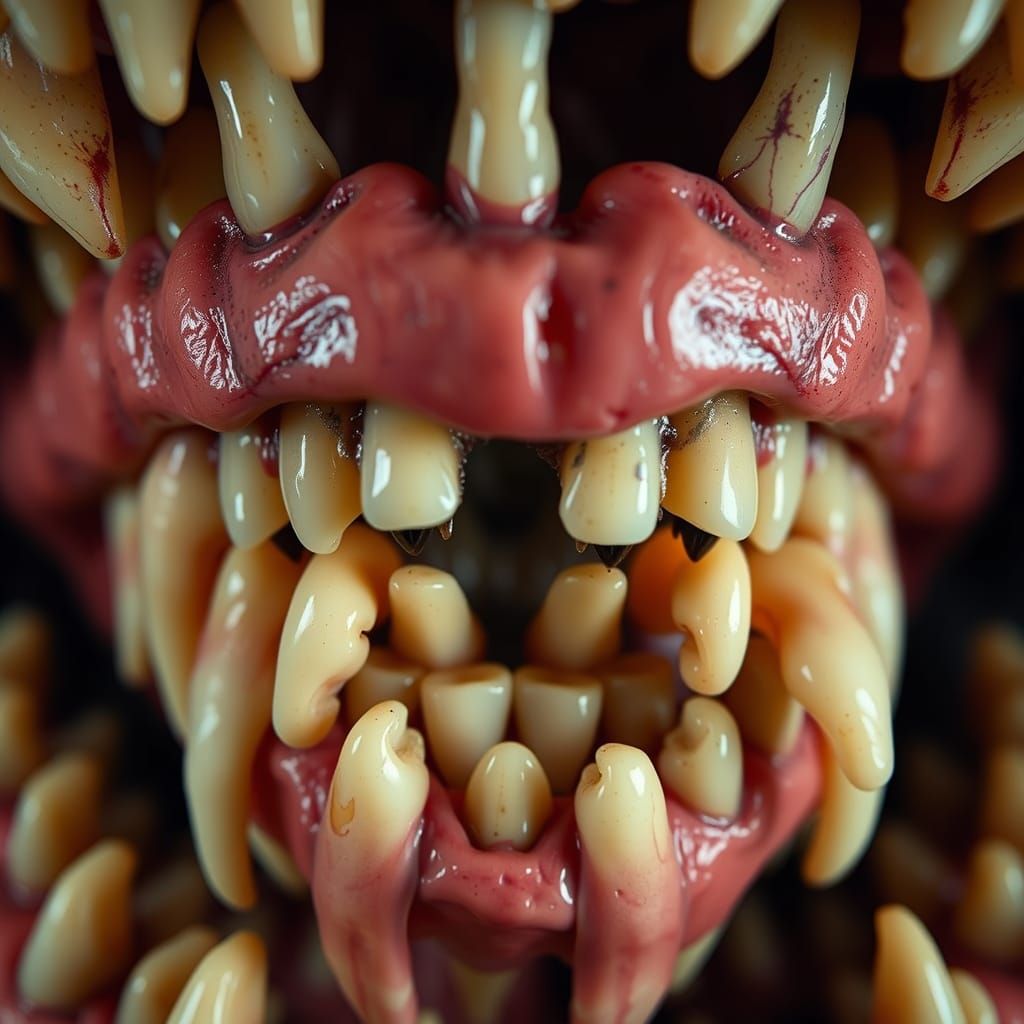 Abundance of Teeth in Eerie Macro Detail