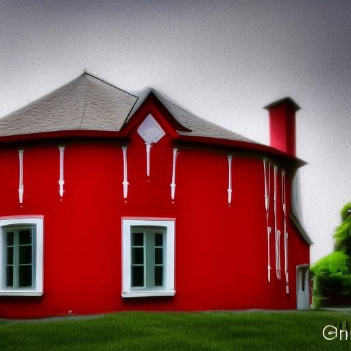 Red House in Natural Light: Professional Photography
