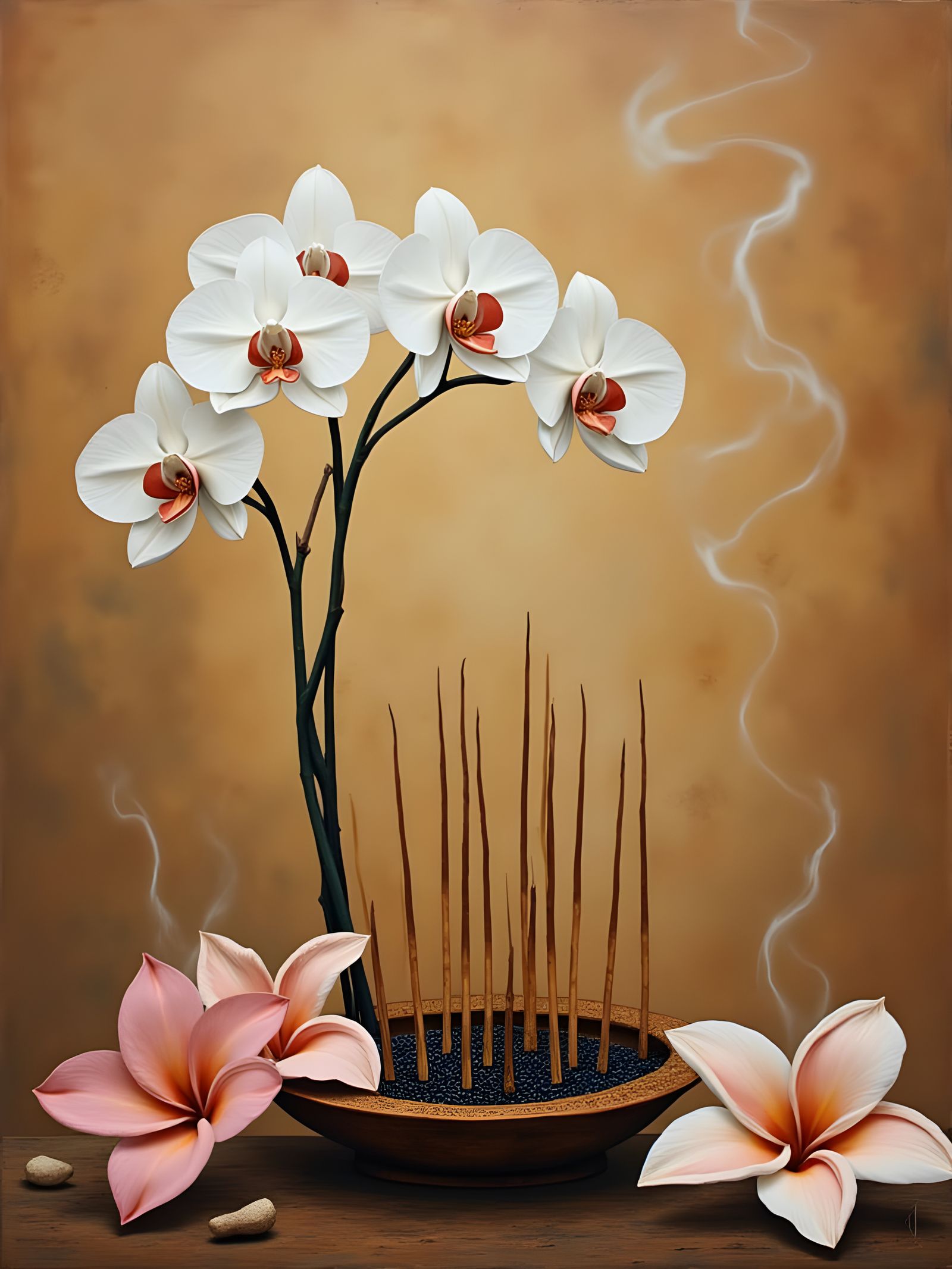 Dendrobium & Frangipani