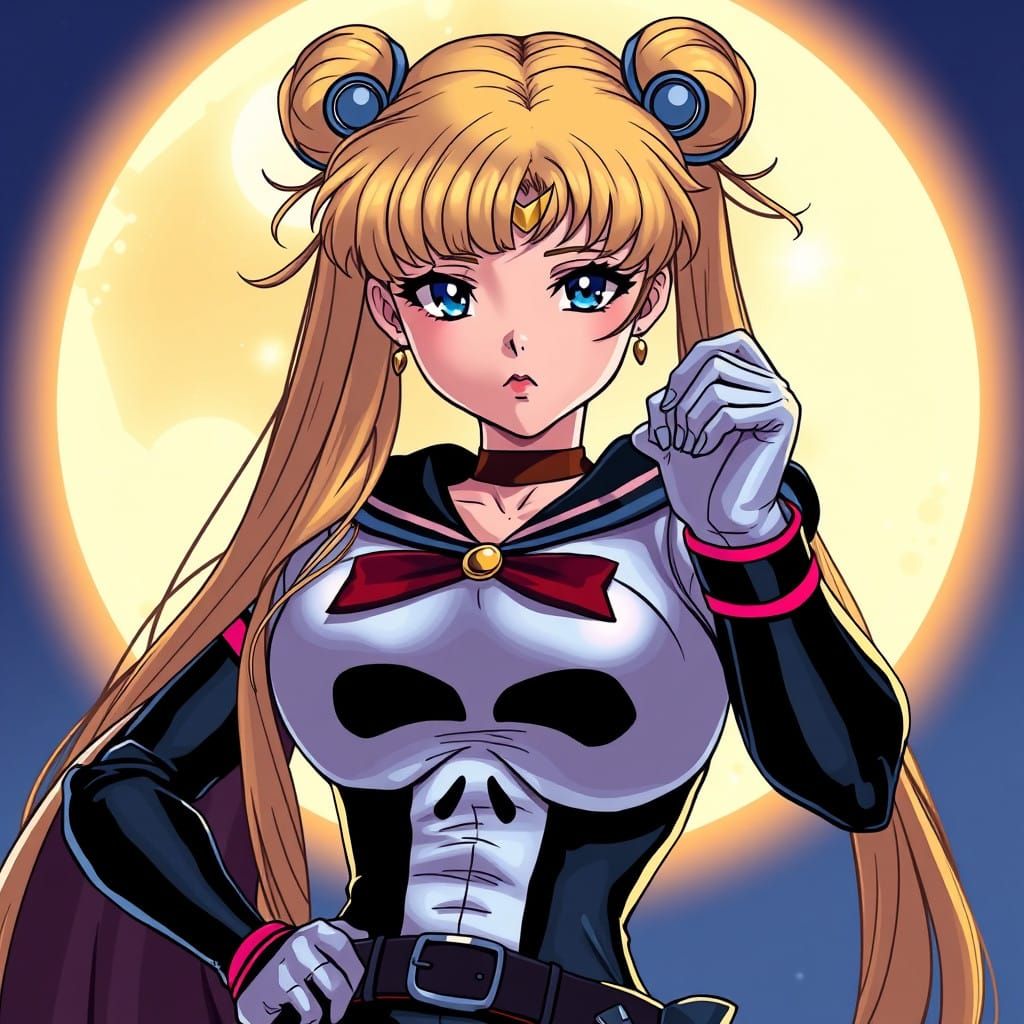 Sailor Moon as The Punisher Anime Masterpiece
