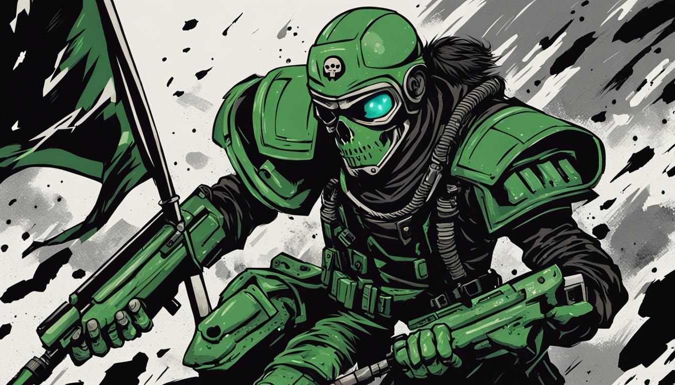 Sci-Fi Manga Rebel Leading Charge in Burning City