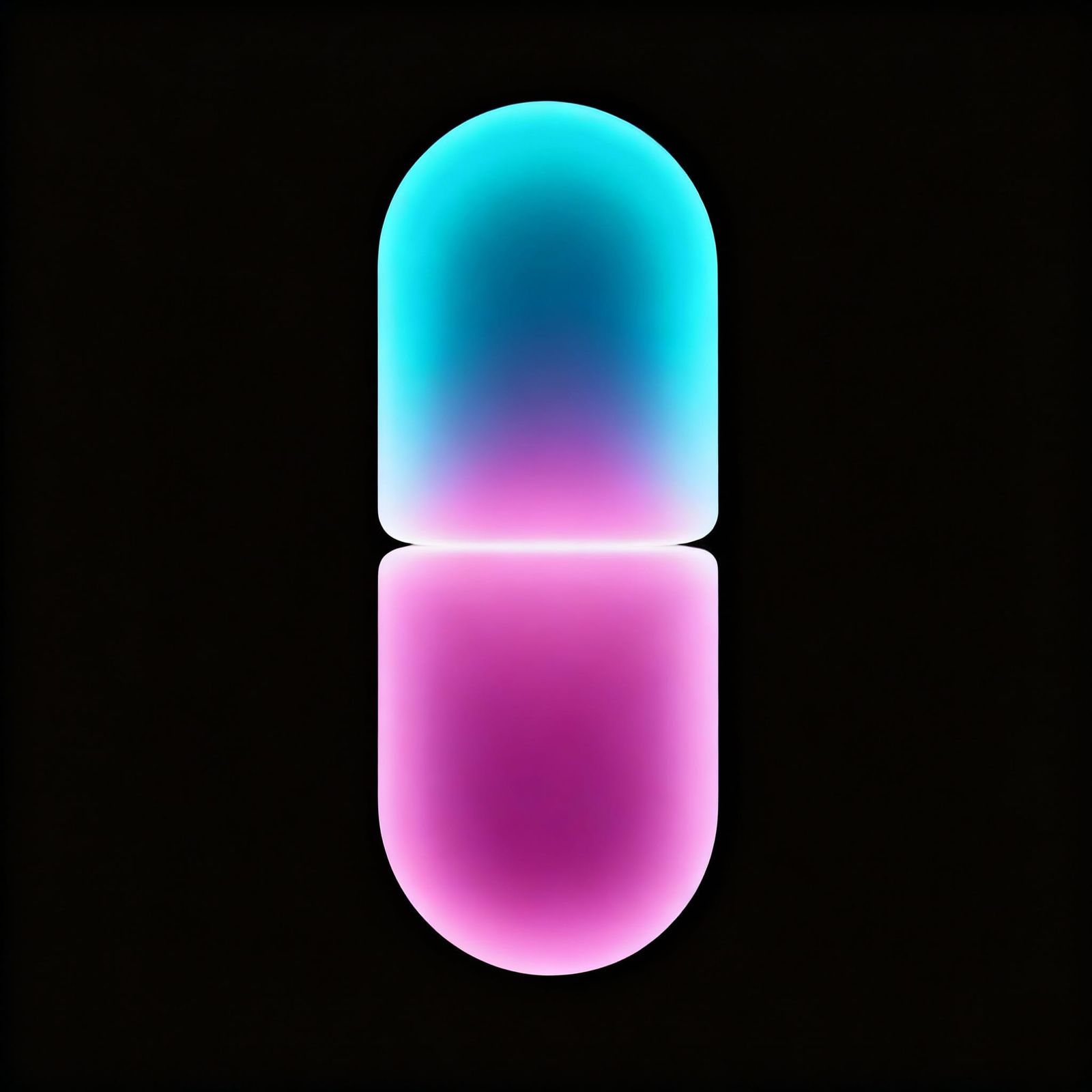 Abstract Neon Capsule Light Shape