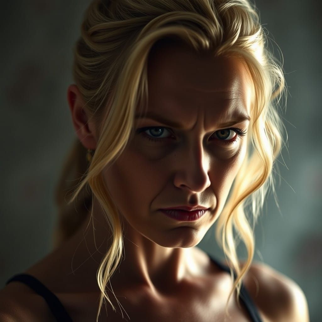 Elegant Dance Instructor Exudes Intensity in Hyperrealistic ...