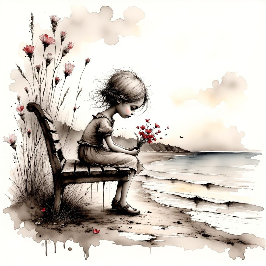 Your absence has gone through me
like thread through a needle.
Everything I do is stitched with its colour