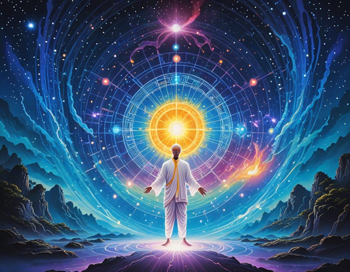 energetic representation of an enlightened being of complete...