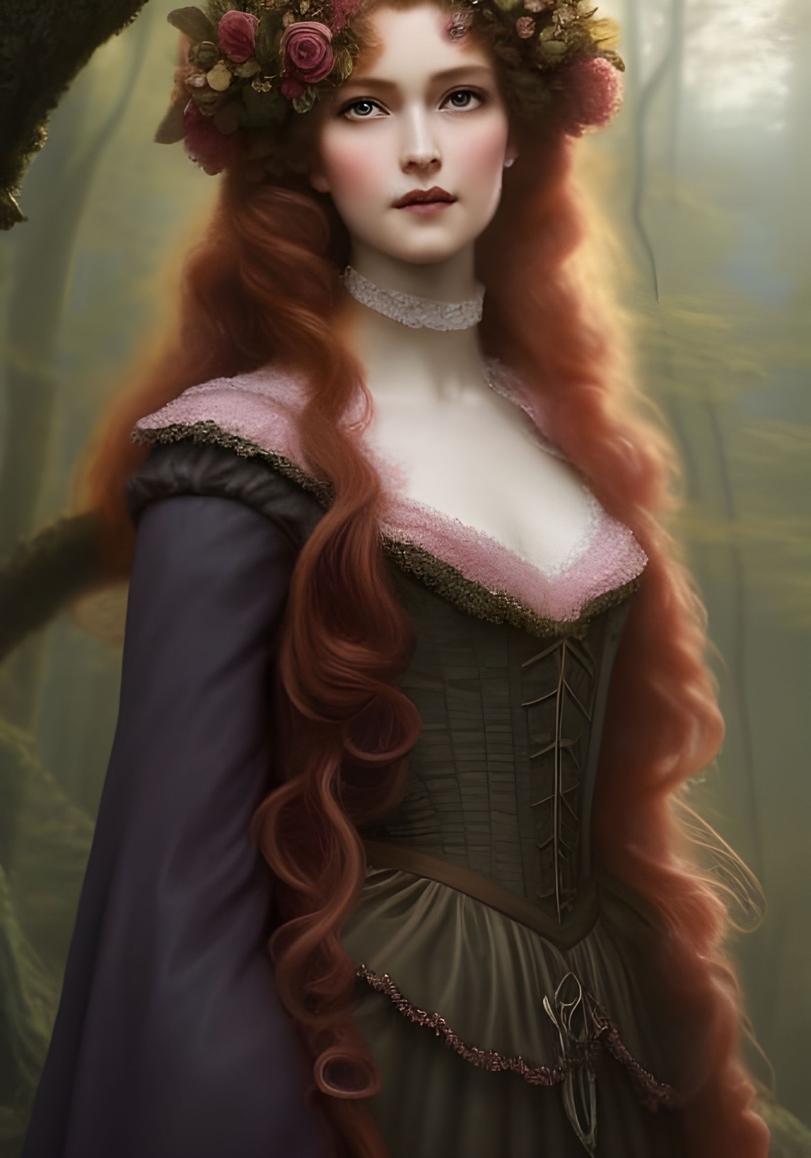 Princess Briar Rose in Rococo Style