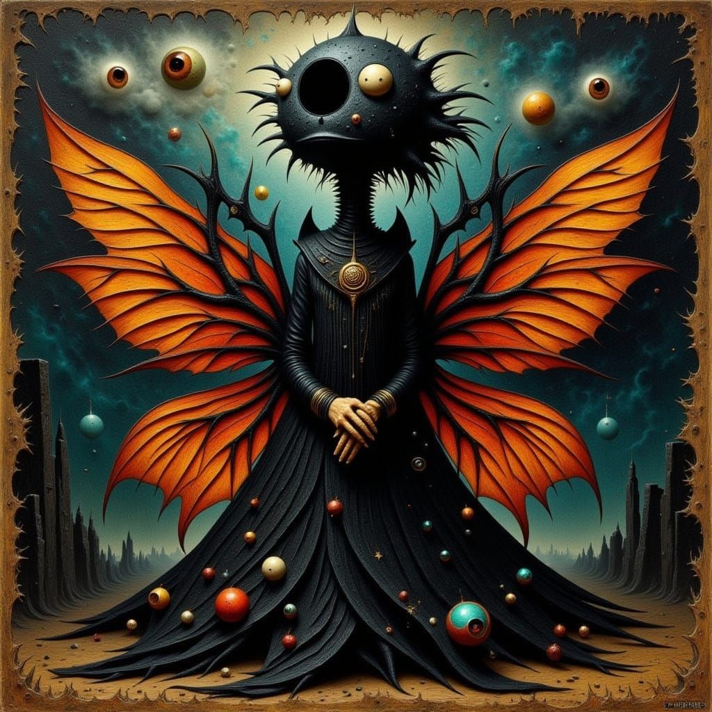 Gothic Fairy in a Black Hole of Humanity