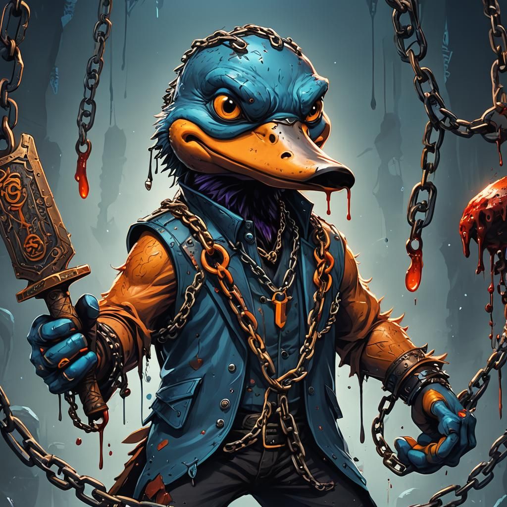 Perry the Platypus: Dark Fantasy Warrior
