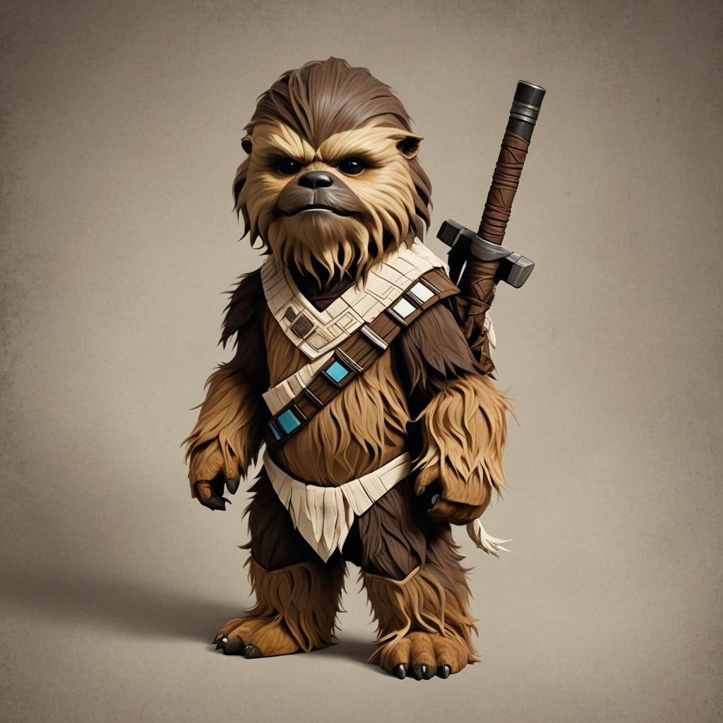 Appa as Chewbacca: Star Wars Avatar Mashup