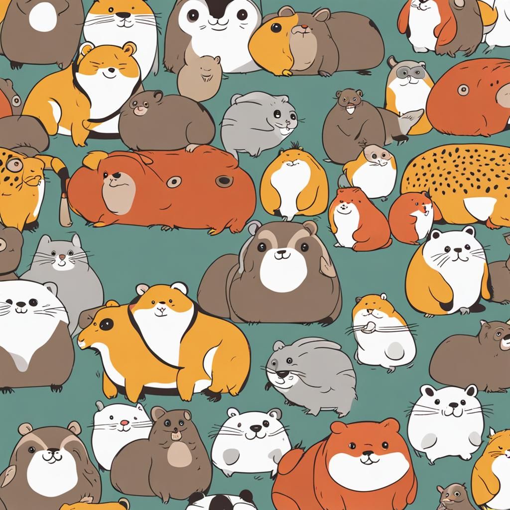 Chubby Animals Generated by AI