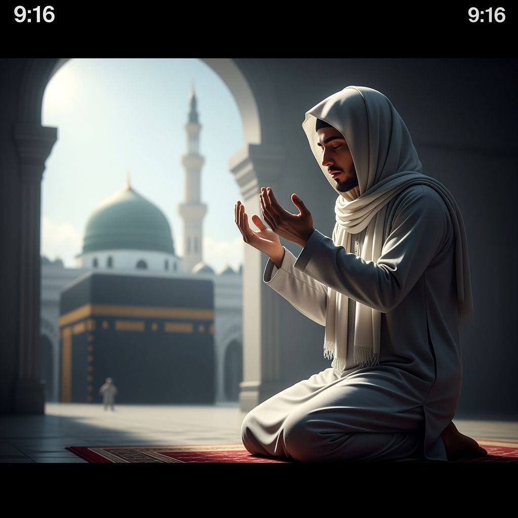 Peaceful Dua Prayer in Soft Light