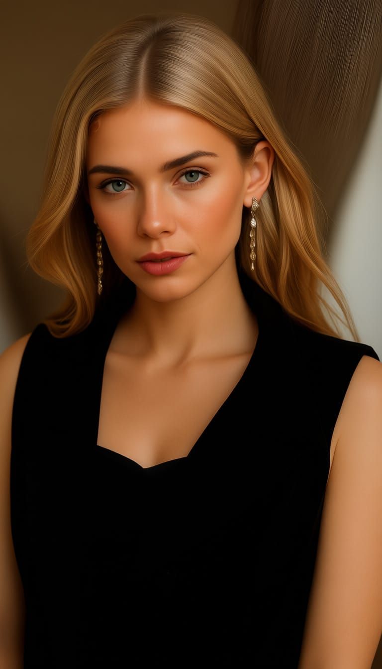 Elegant Woman in Classy Attire