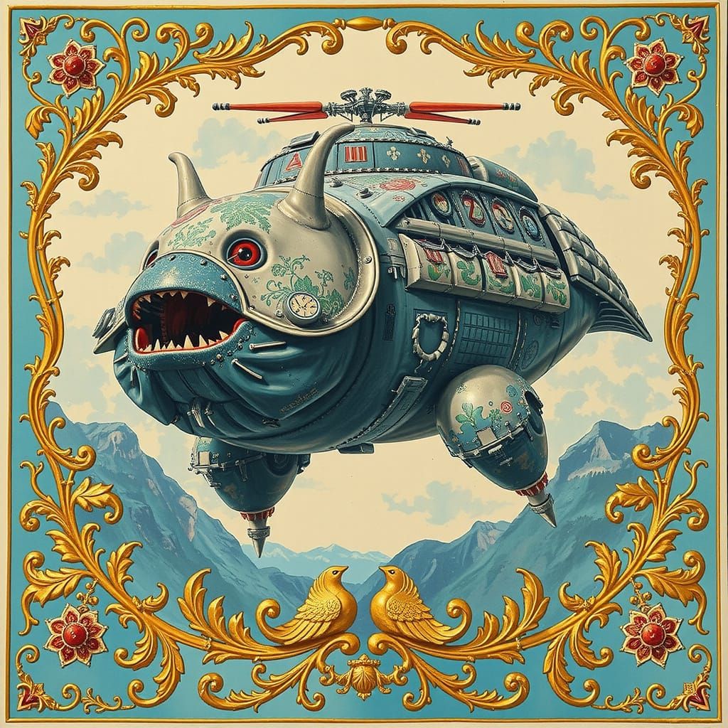 Vibrant Maximalist Masterpiece with Cinematic Realism