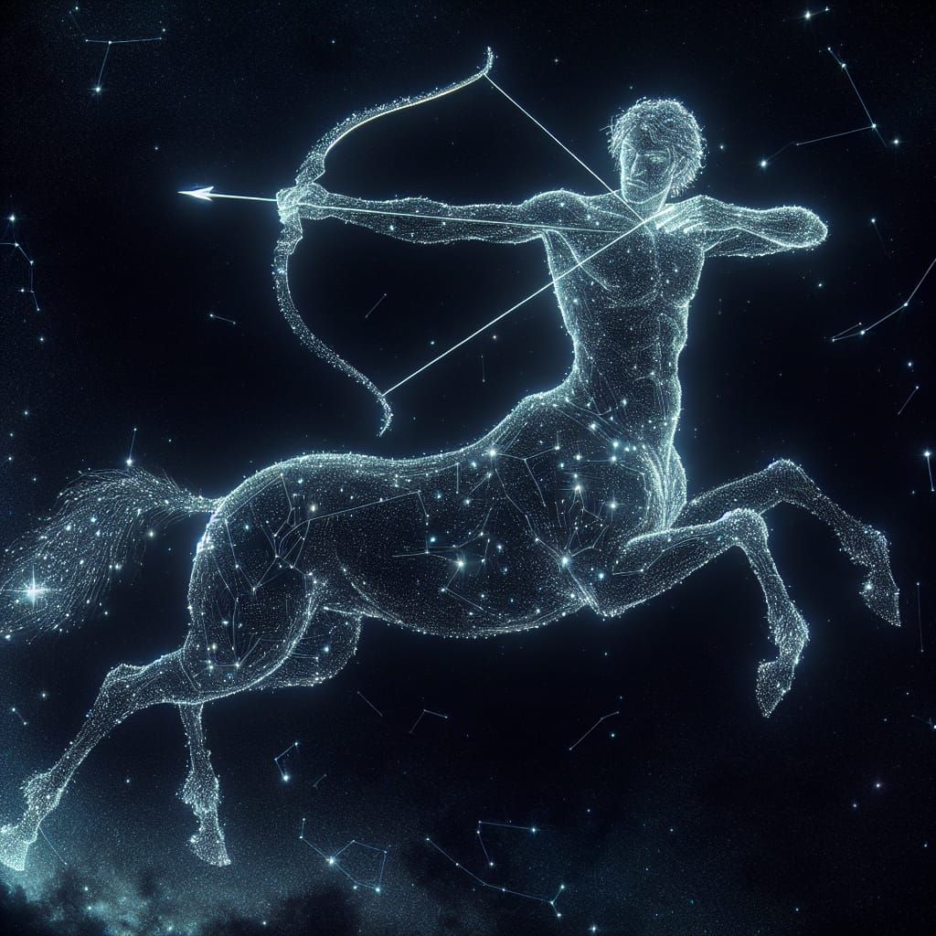 Sagittarius Constellation as Starlight Centaur