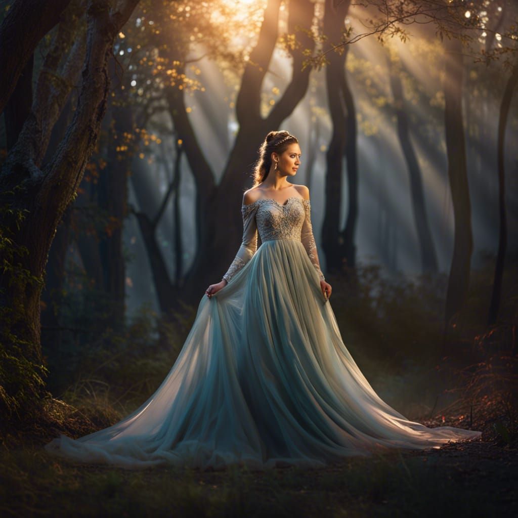 Elves Dancing at Twilight: Hyperrealistic Cinematic Image