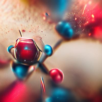 Detailed 8K Microscopic View of an Atom