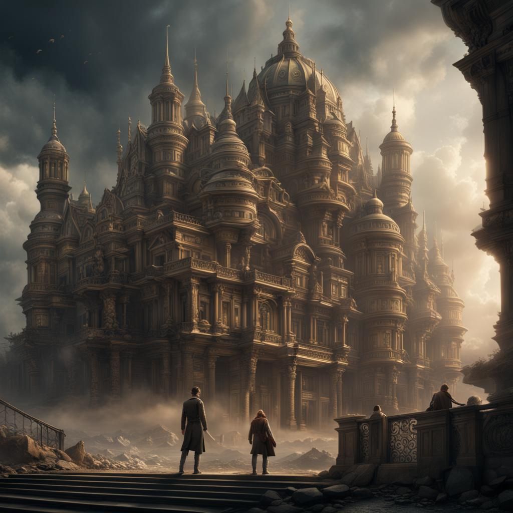 Epic Castle Digital Matte Painting