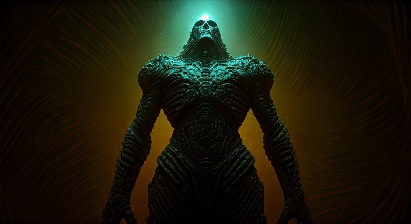 Surreal, Biomechanical Nightmare Erupts from Distorted Space...