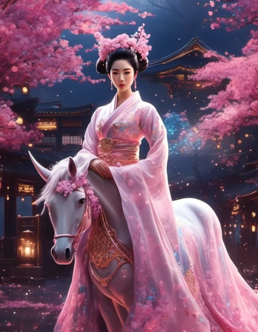 Cherry Blossom Geisha 🌸 Horse