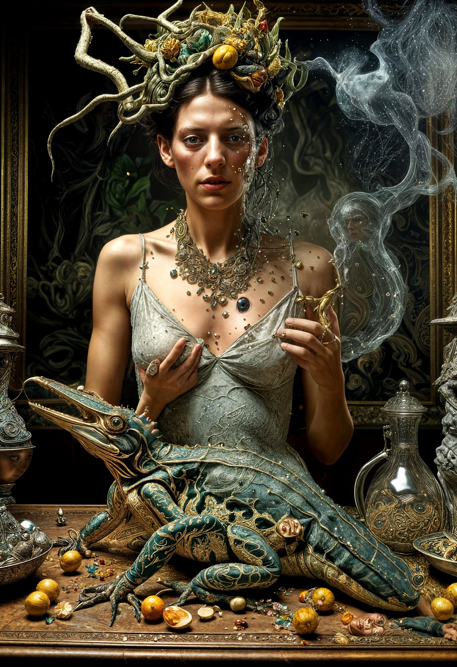 Hyperrealistic Magical Realism with Cinematic Lighting